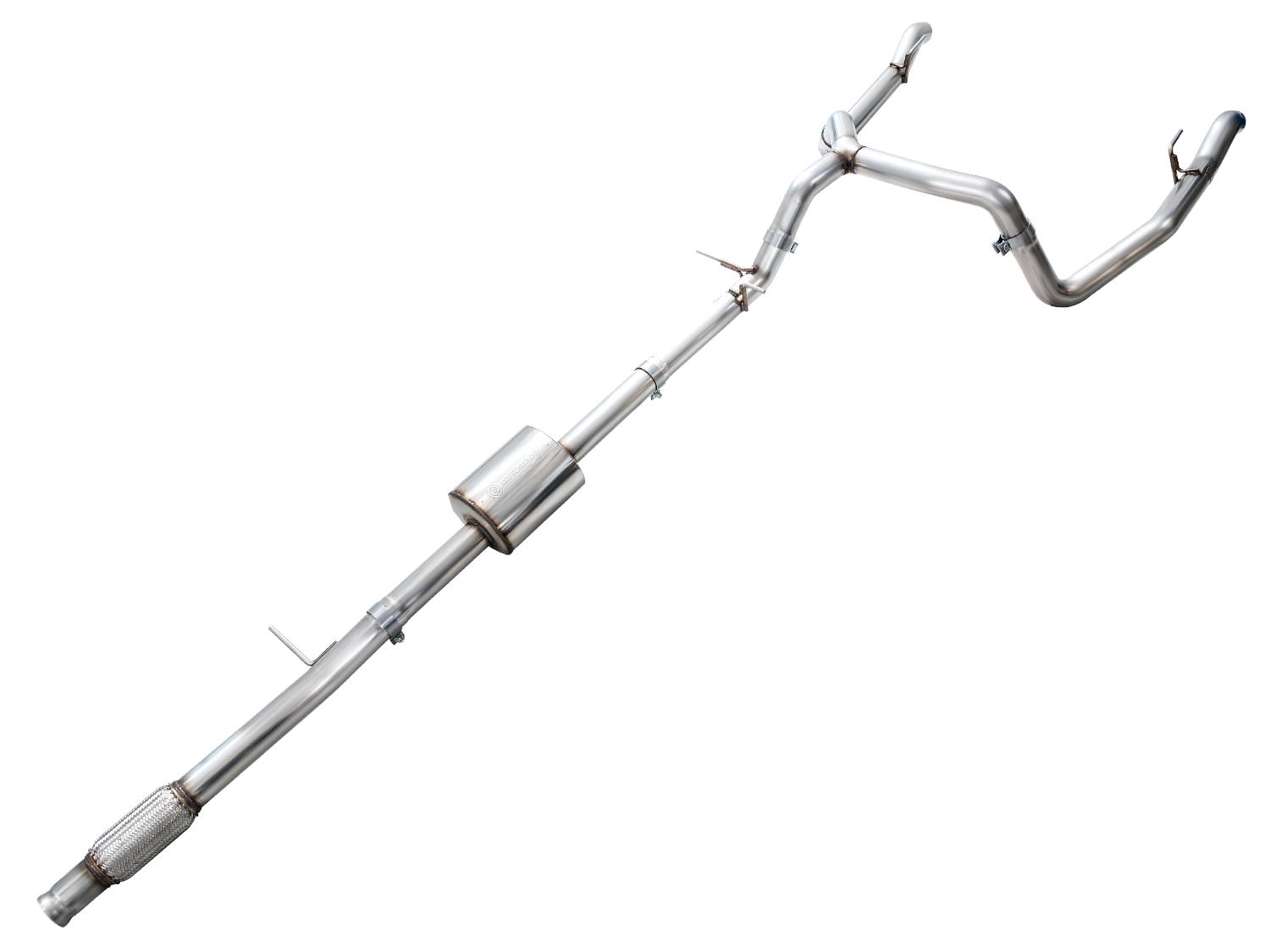 AWE 0FG Catback Split Rear Exit Exhaust for 4th Gen Silverado/Sierra 1500 5.3L - 3015-31200