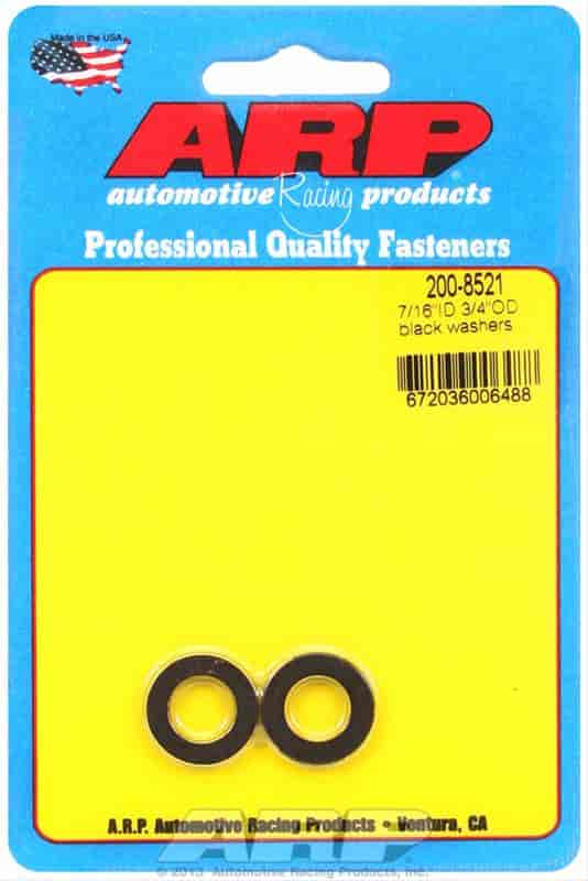 ARP 7/16 ID 3/4 OD black washers - 200-8521