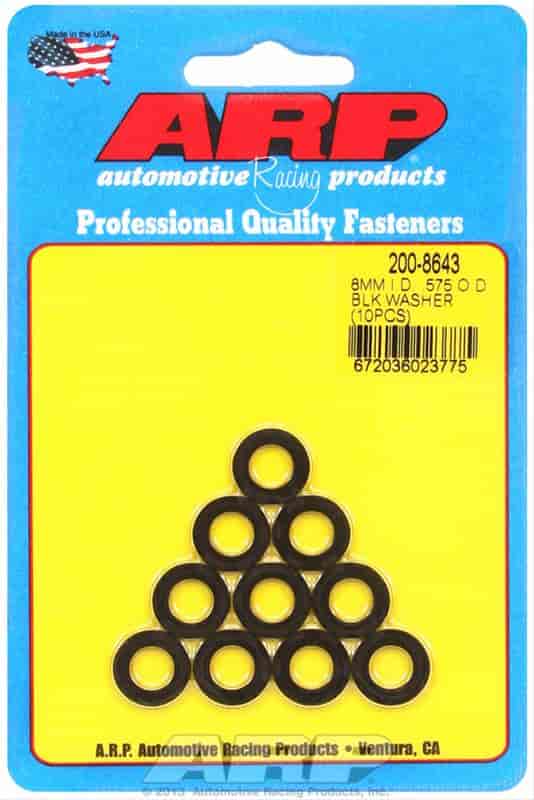 ARP M8 ID .575 OD black washers - 200-8643