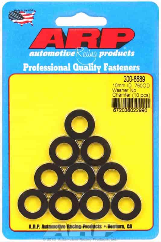 ARP M10 ID 3/4 OD chamfer black washers - 200-8689