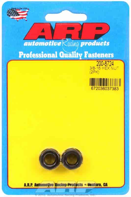 ARP 3/8-16 black hex nut kit - 200-8724