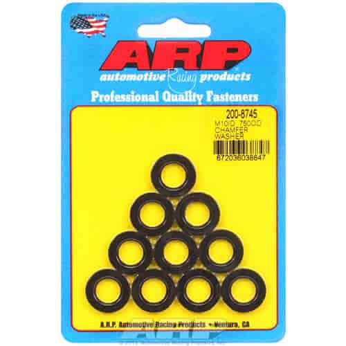 ARP M10 ID .750 OD chamfer black washers - 200-8745