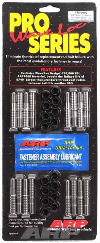 ARP BB Chevy 3/8" pro wave-loc rod bolt kit - 235-6402