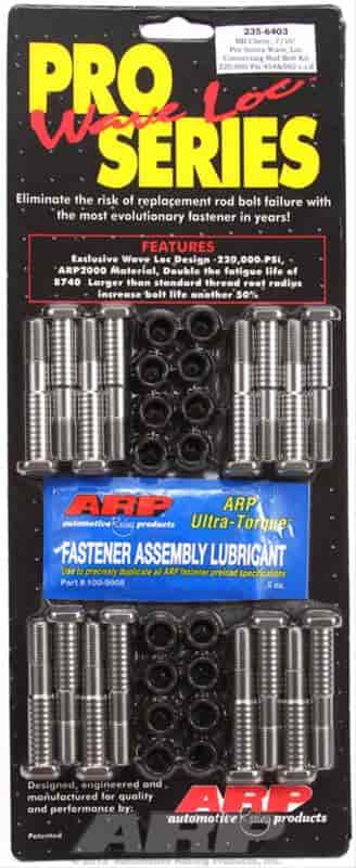 ARP BB Chevy 7/16" pro wave-loc rod bolt kit - 235-6403