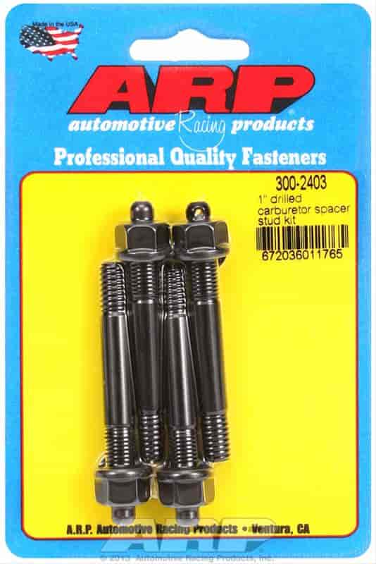 ARP 1" drilled carburetor spacer stud kit - 300-2403