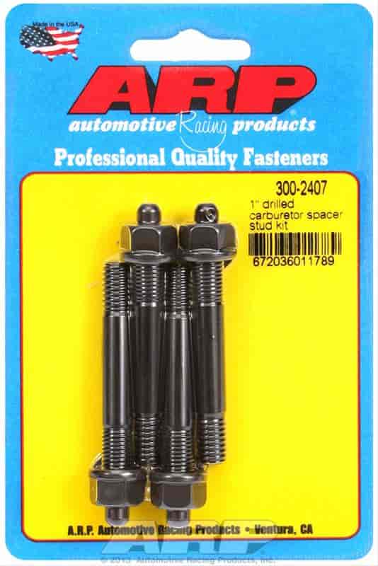 ARP 1" drilled carburetor spacer stud kit - 300-2407