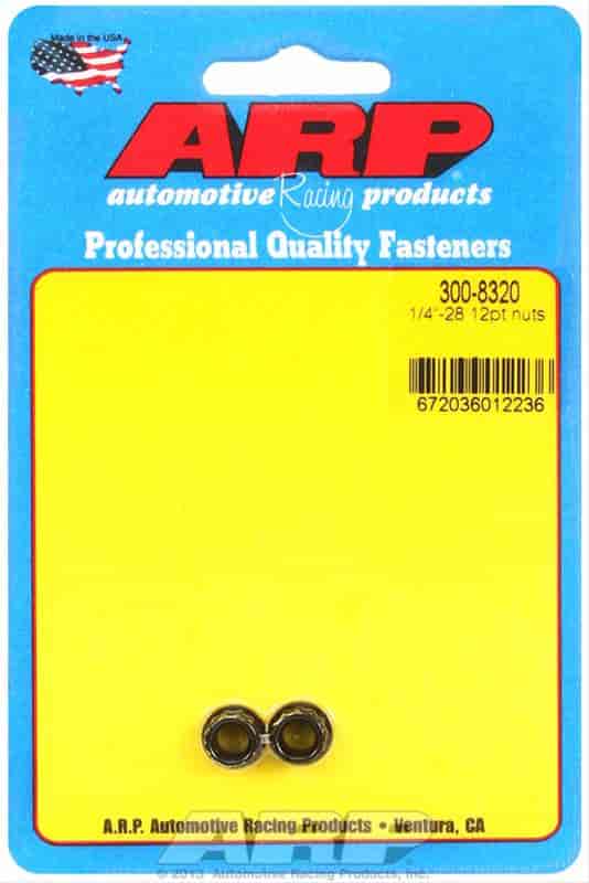 ARP 1/4-28 12pt nut kit - 300-8320