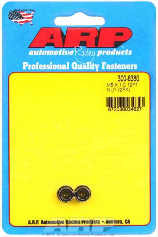 ARP M6 X 1.00 12pt nut kit - 300-8380