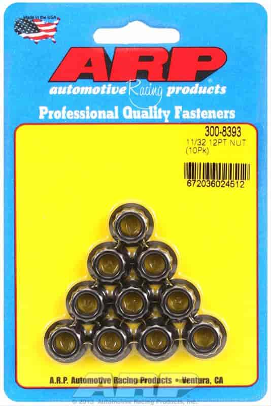 ARP 11/32-24 12pt nut kit - 300-8393