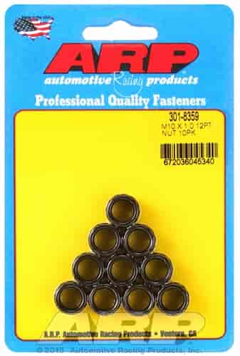 ARP M10 X 1.00 12pt nut kit - 301-8359