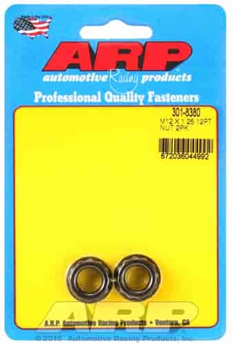 ARP M12 X 1.25 (5/8 wr) 12pt 2pc nut kit - 301-8380