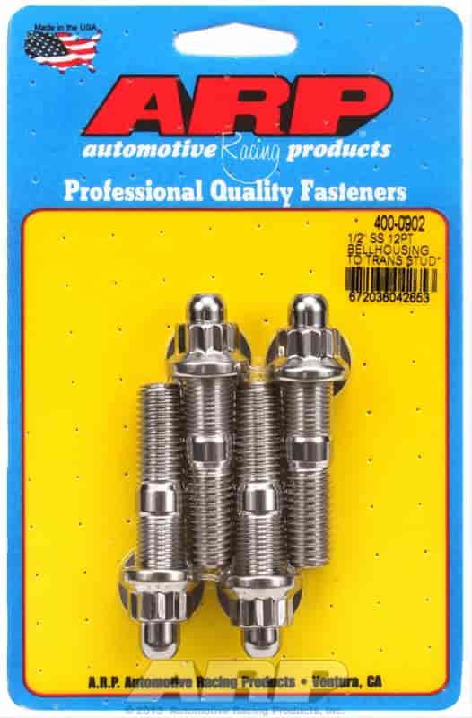 ARP 1/2" SS 12pt bellhousing to trans stud kit - 400-0902