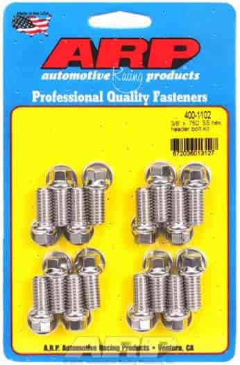 ARP 3/8 x .750 SS hex header bolt kit - 400-1102