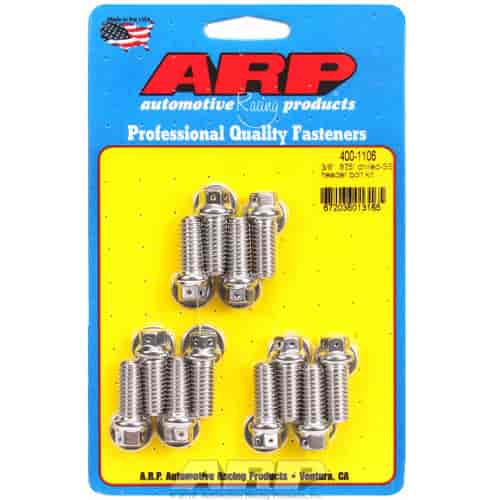 ARP 3/8 x .875 drilled SS header bolt kit - 400-1106