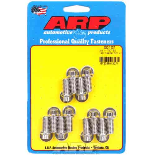 ARP 3/8 x .750 SS 12pt header bolt kit - 400-1207