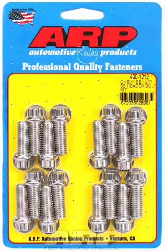 ARP BB Chevy SS 12pt header bolt kit - 400-1212