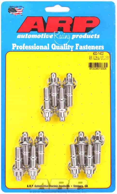 ARP SB Chevy 3/8 12pt SS header stud kit - 400-1402