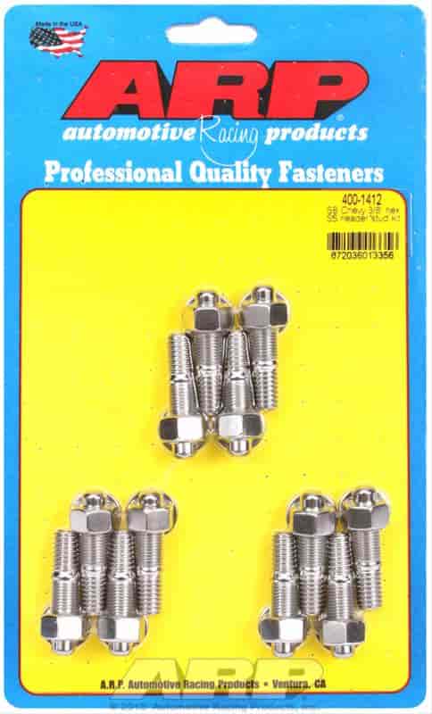 ARP SB Chevy 3/8 hex SS header stud kit - 400-1412