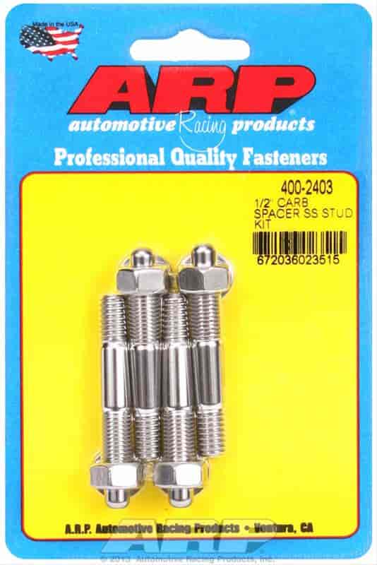 ARP 1/2" Spacer SS carburetor stud kit - 400-2403