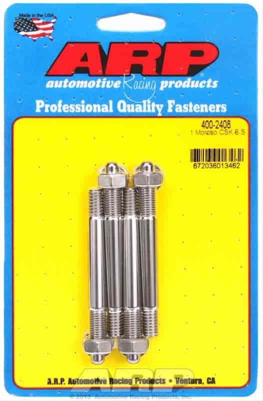 ARP 1.25" Moroso spacer SS carburetor stud kit - 400-2408