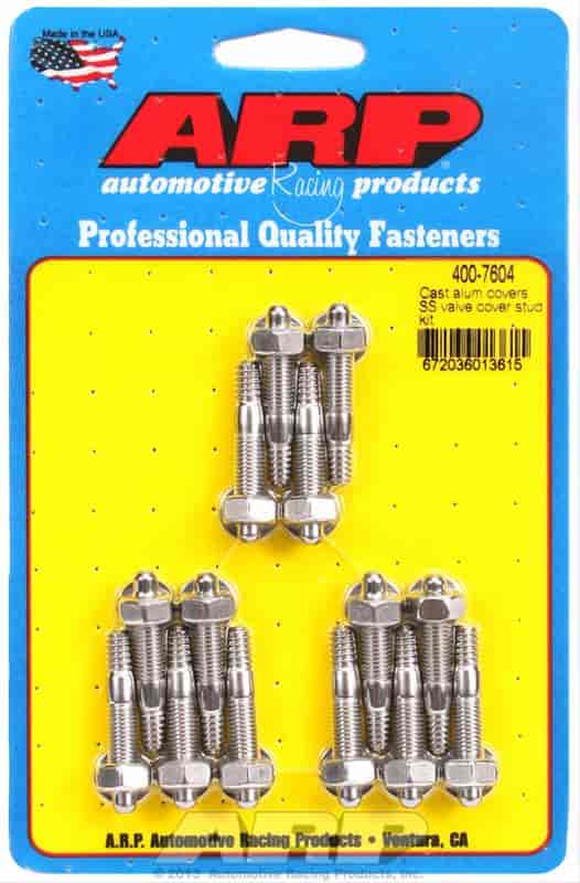 ARP Cast alum covers SS valve cover stud kit - 400-7604