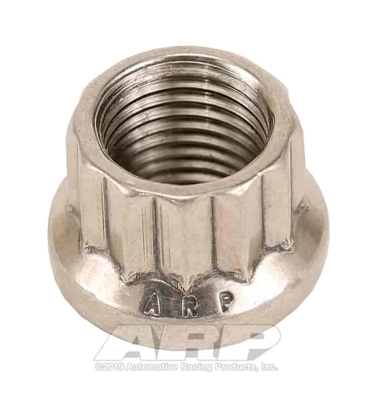 ARP M12 X 1.25 (.750 collar) SS 12pt nut kit - 400-8308