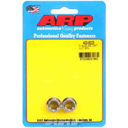 ARP 7/16-20 SS 12pt nut kit - 400-8323