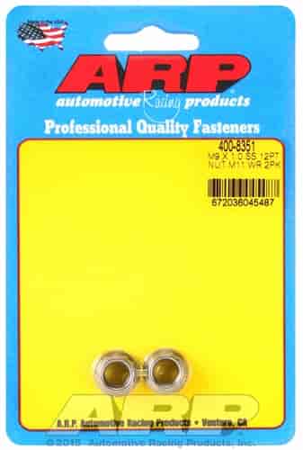 ARP M9 X 1.00 (M11 wr) SS 12pt nut kit - 400-8351