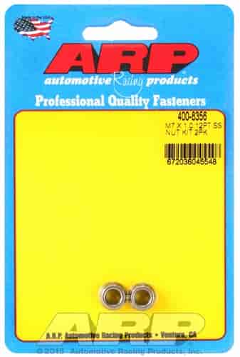 ARP M7 X 1.00 (M9 wr) SS 12pt nut kit - 400-8356