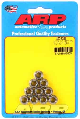 ARP M7 X 1.00 (M9 wr) SS 12pt nut kit - 400-8366