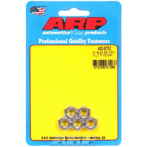 ARP 5/16-24 SS fine hex nut kit - 400-8752