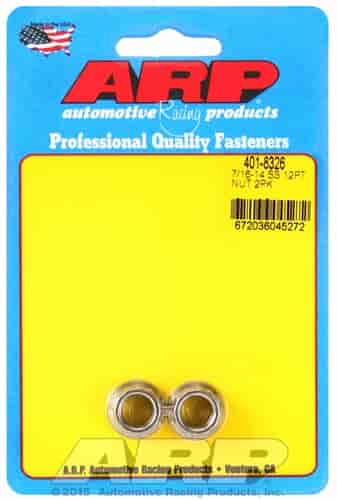 ARP 7/16-14 SS 12pt nut kit - 401-8326