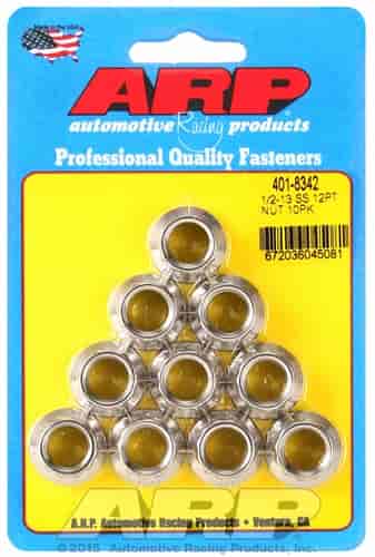 ARP 1/2-13 SS 12pt nut kit - 401-8342