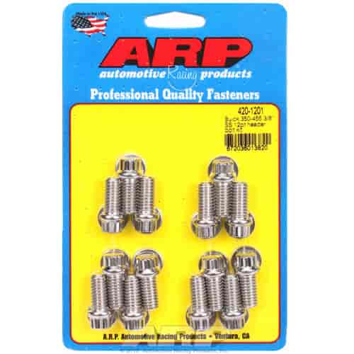 ARP Buick 350-455 3/8" SS 12pt header bolt kit - 420-1201