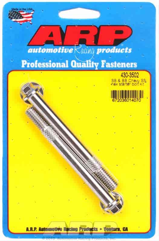 ARP SB & BB Chevy 3/8 hex SS pro stock & hi-torque starter bolt kit - 430-3502