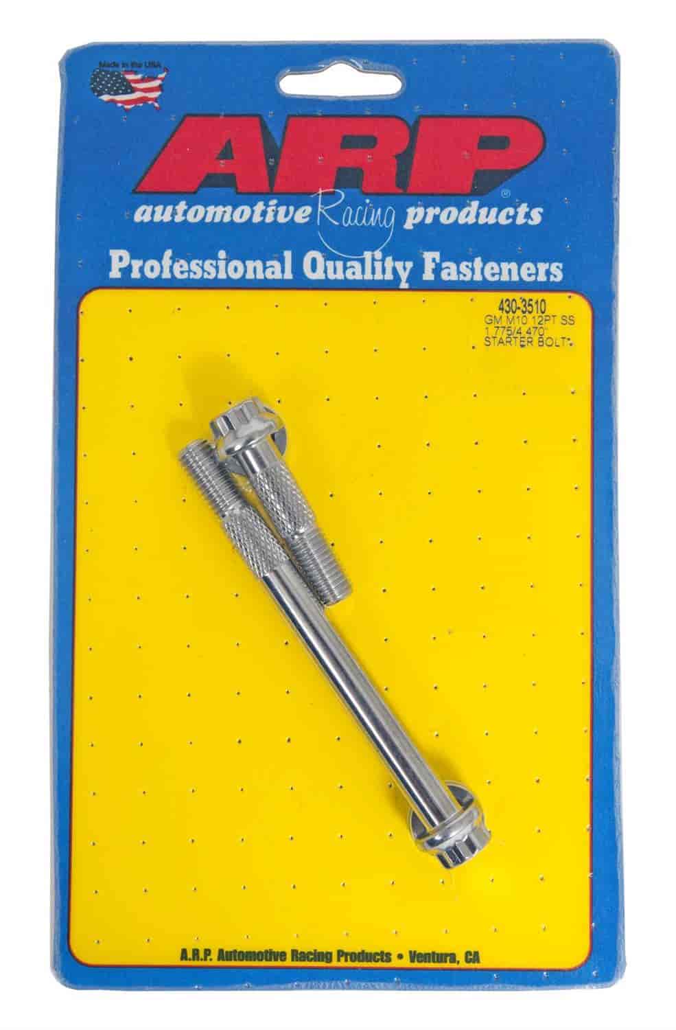 ARP GM M10 X 1.5 1.775/4.470" 12pt SS starter bolt kit - 430-3510