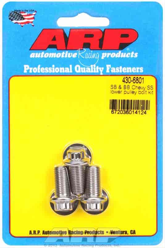 ARP SB & BB Chevy SS lower pulley bolt kit - 430-6801