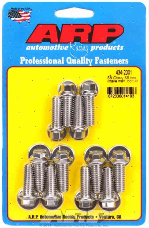 ARP SB Chevy SS hex intake manifold bolt kit - 434-2001