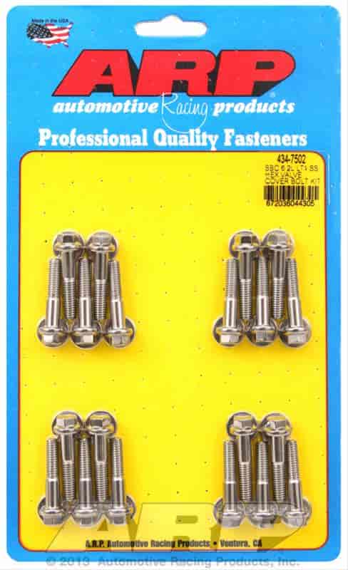 ARP SB Chevy 6.2L LT1 SS hex valve cover bolt kit - 434-7502