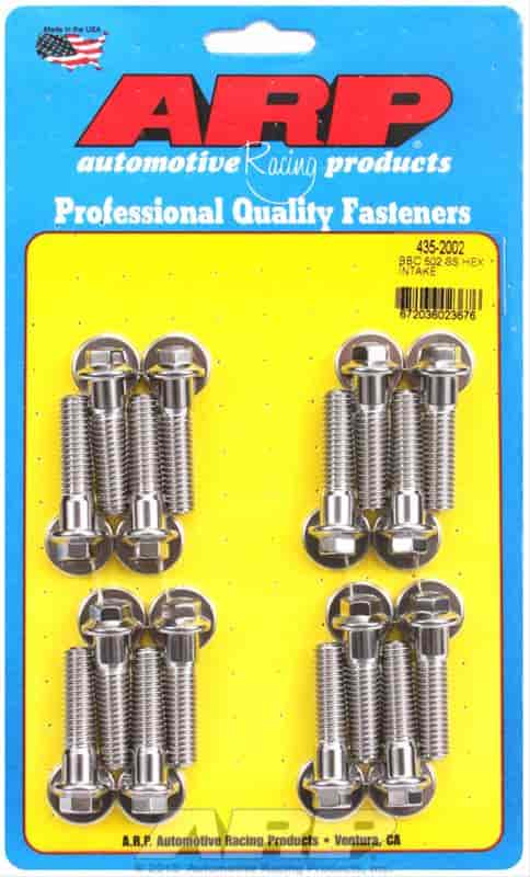 ARP BB Chevy 502 SS hex intake manifold bolt kit - 435-2002