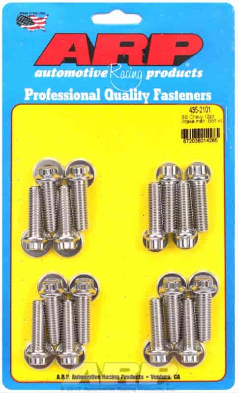 ARP BB Chevy 12pt intake manifold bolt kit - 435-2101