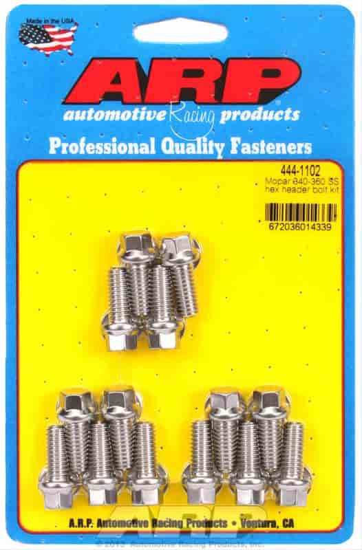 ARP Mopar 340-360 SS hex header bolt kit - 444-1102