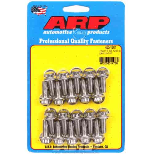 ARP Ford FE SS 12pt oil pan bolt kit - 455-1801