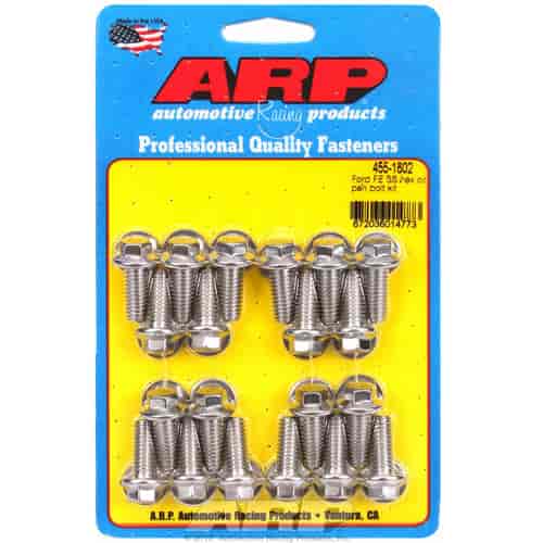 ARP Ford FE SS hex oil pan bolt kit - 455-1802