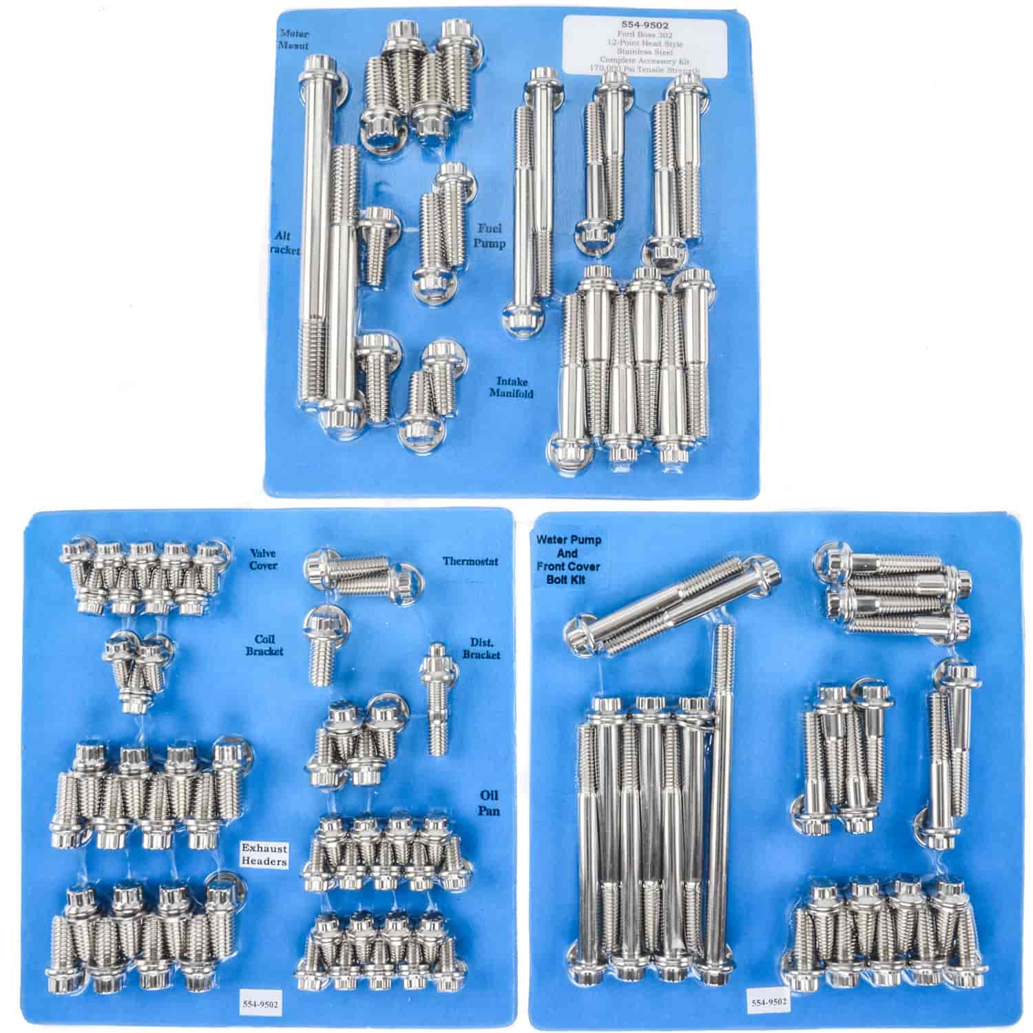 ARP SB Ford Boss 302 SS 12pt accessory kit - 554-9502