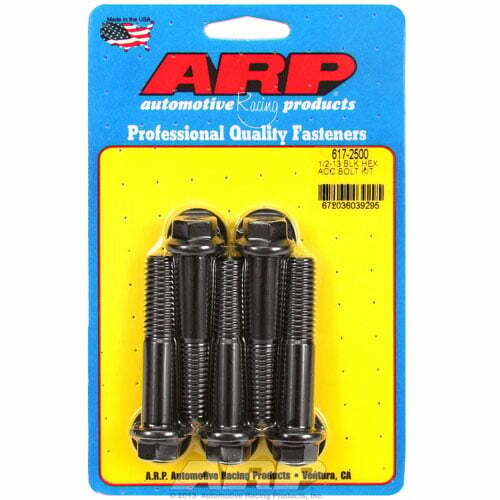 ARP 1/2-13 x 2.500 hex black oxide bolts - 617-2500
