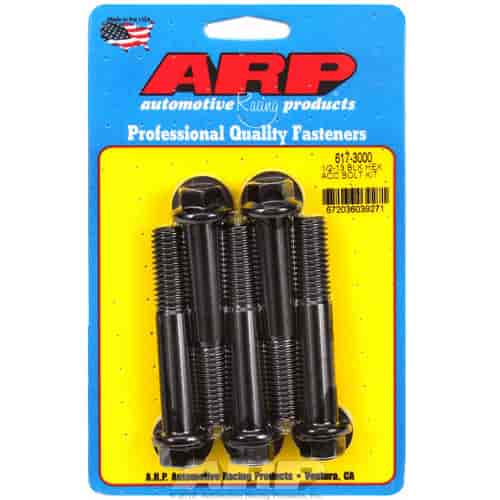 ARP 1/2-13 x 3.000 hex black oxide bolts - 617-3000