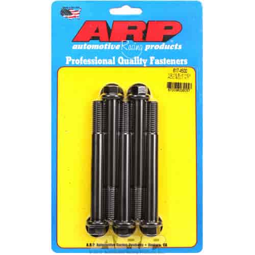 ARP 1/2-13 x 4.500 hex black oxide bolts - 617-4500