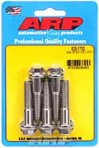 ARP 3/8-16 x 1.750 hex 7/16 wrenching SS bolts - 625-1750