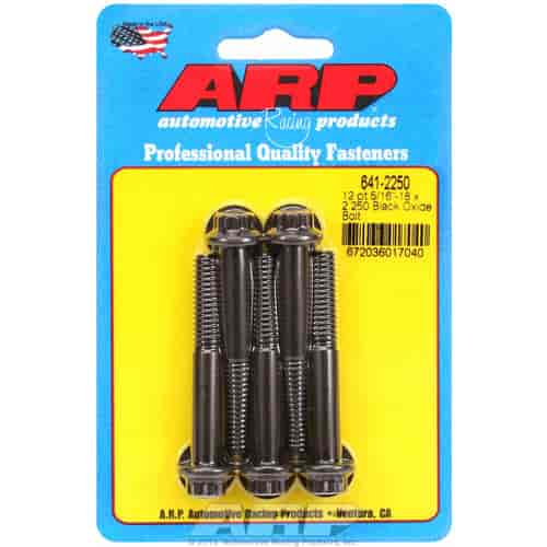 ARP 5/16-18 x 2.250 12pt black oxide bolts - 641-2250